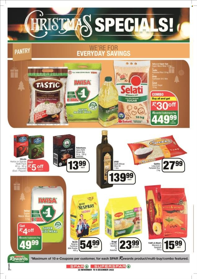 SPAR specials - 22/11/2022 - 05/12/2022. Page 7