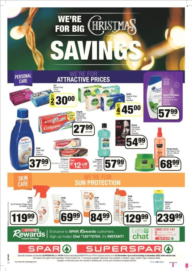 SPAR specials - 22/11/2022 - 05/12/2022. Page 24