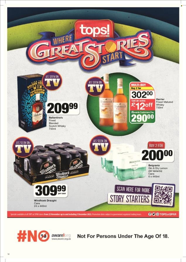 SPAR specials - 22/11/2022 - 05/12/2022. Page 10