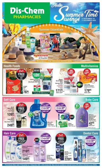 Dis-Chem catalogue  - 17/11/2022 - 11/12/2022.