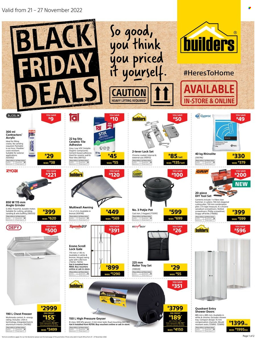 Builders specials - 21/11/2022 - 27/11/2022. Page 1