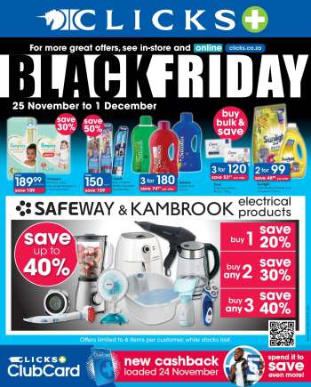 Clicks catalogue  - 25/11/2022 - 01/12/2022.