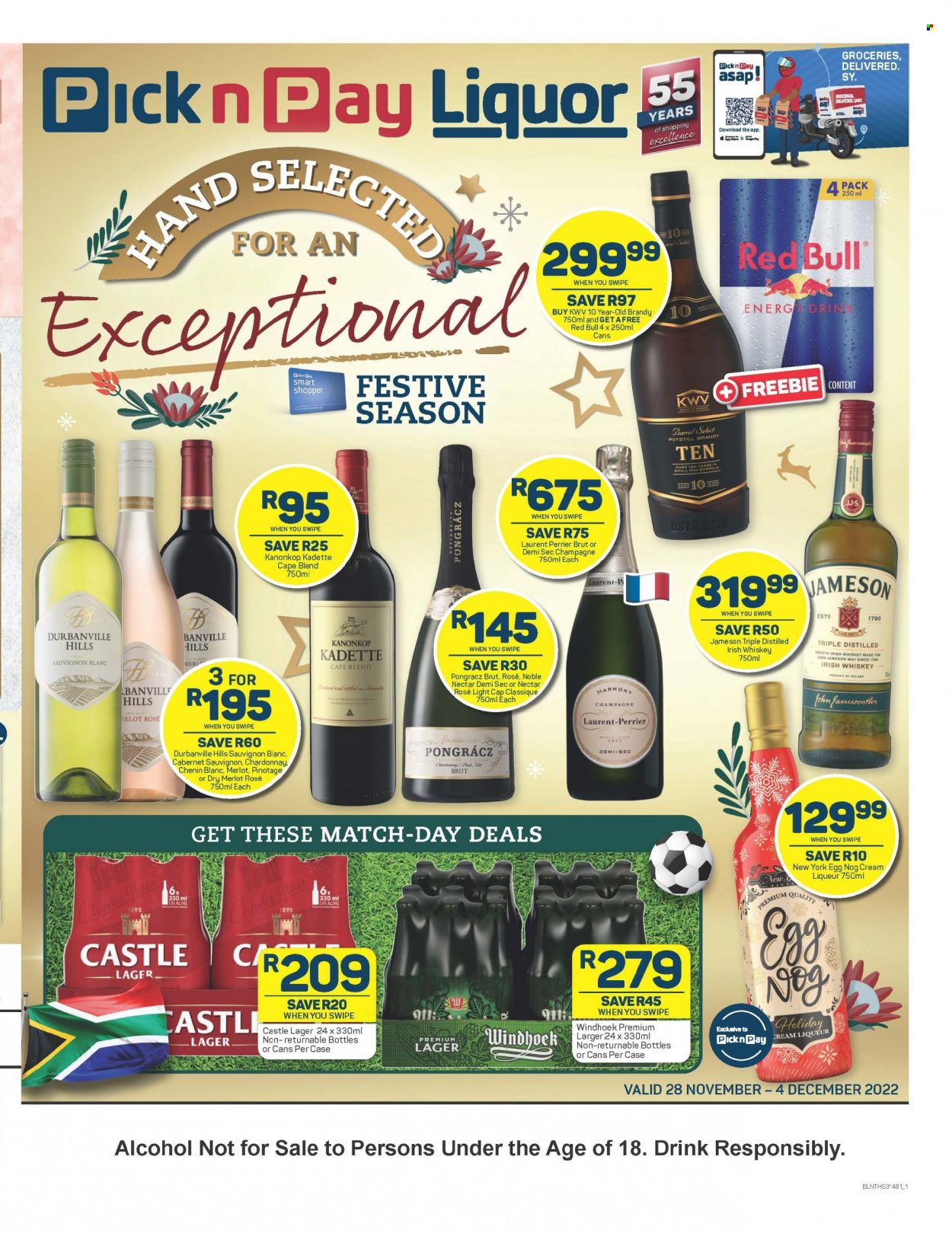 Pick n Pay Liquor specials - 28/11/2022 - 04/12/2022. Page 1