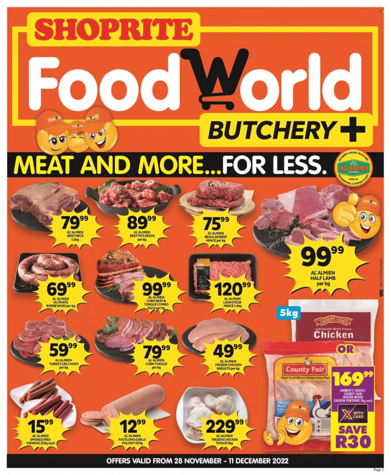 Shoprite specials - 28/11/2022 - 11/12/2022. Page 1