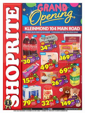 Shoprite catalogue  - 28/11/2022 - 11/12/2022.