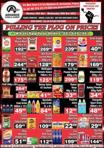 Advance Cash & Carry catalogue  - 28/11/2022 - 30/11/2022.