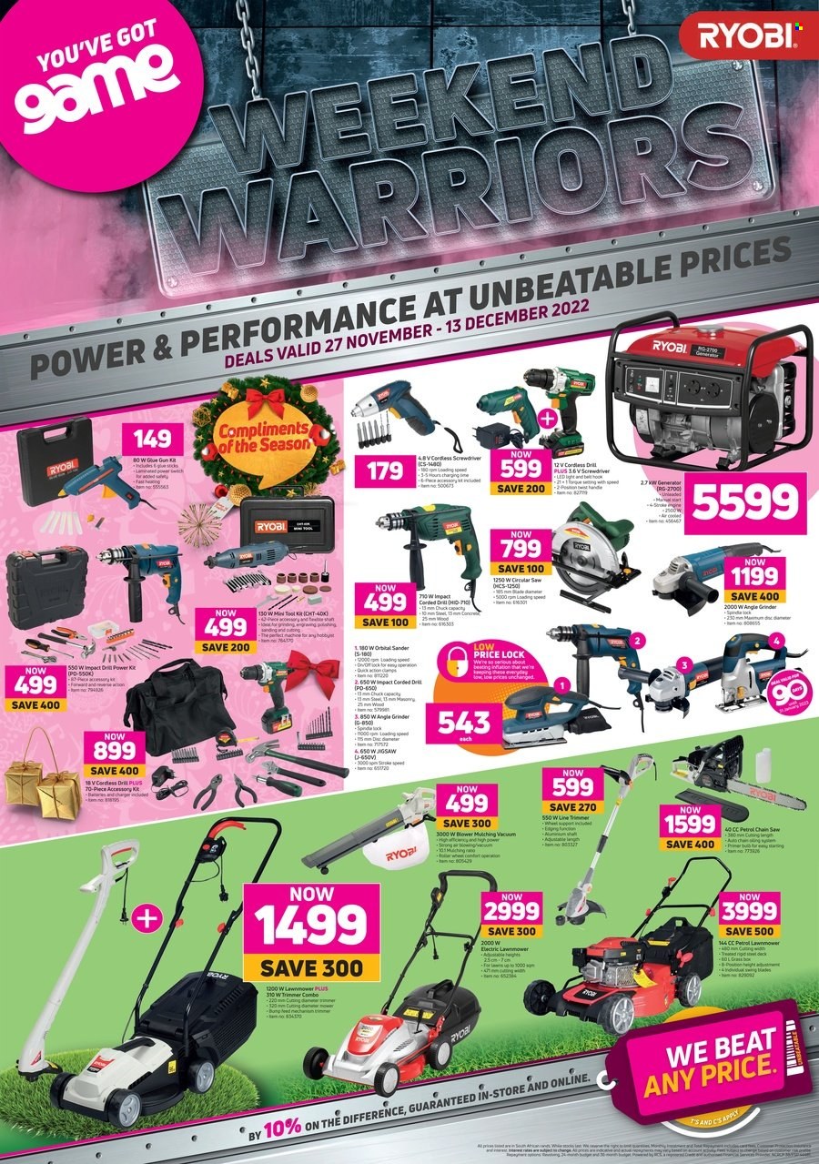 Game specials - 27/11/2022 - 13/12/2022. Page 1