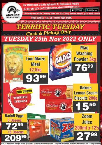 Advance Cash & Carry catalogue  - 29/11/2022 - 29/11/2022.