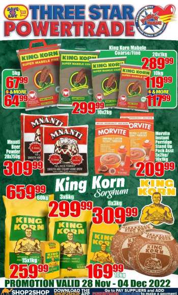 Three Star Cash and Carry catalogue  - 28/11/2022 - 04/12/2022.
