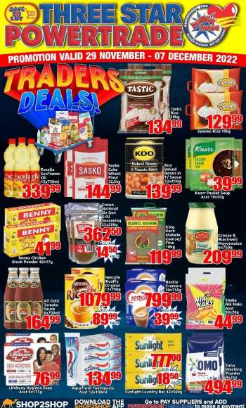 Three Star Cash and Carry catalogue  - 29/11/2022 - 07/12/2022.