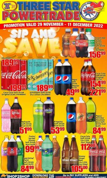 Three Star Cash and Carry catalogue  - 29/11/2022 - 11/12/2022.