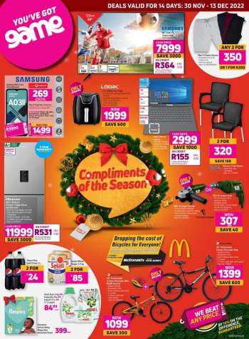Game catalogue  - 30/11/2022 - 13/12/2022.