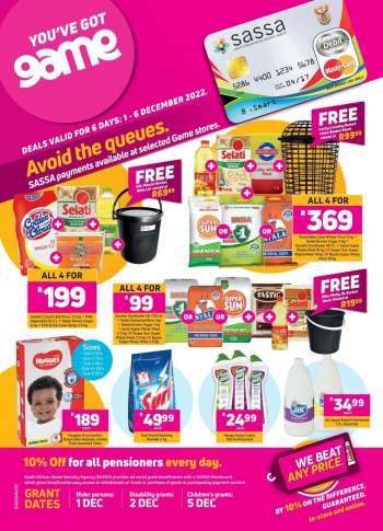 Game catalogue  - 01/12/2022 - 06/12/2022.