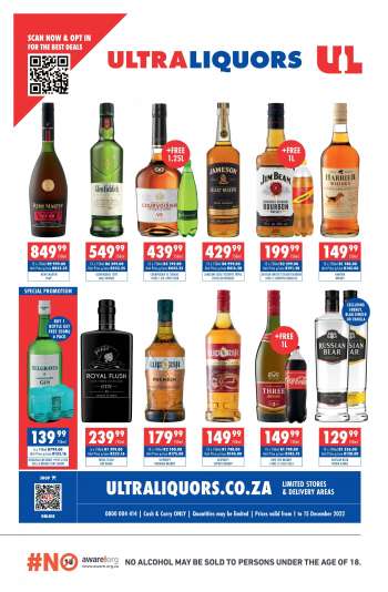 Ultra Liquors catalogue  - 01/12/2022 - 15/12/2022.