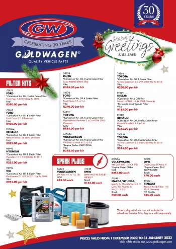 Goldwagen catalogue  - 01/12/2022 - 31/01/2023.