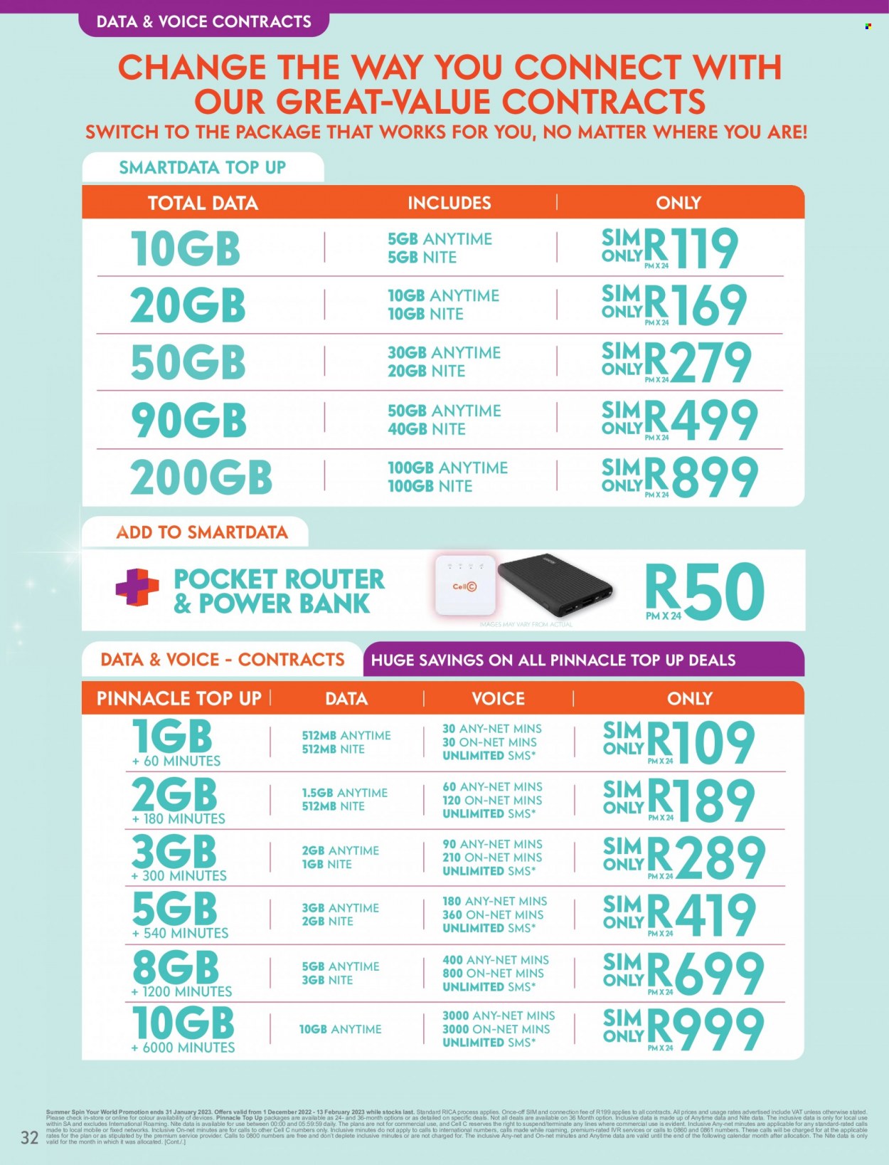 Cell C specials - 01/12/2022 - 13/02/2023. Page 32