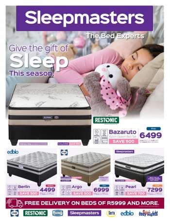 Sleepmasters catalogue  - 05/12/2022 - 08/01/2023.