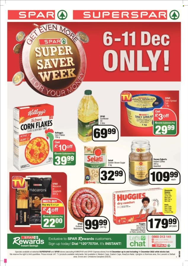 SPAR specials - 06/12/2022 - 11/12/2022. Page 1