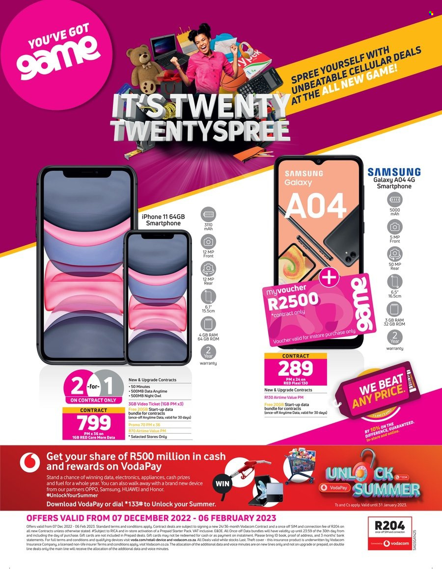 Game specials - 07/12/2022 - 06/02/2023. Page 1