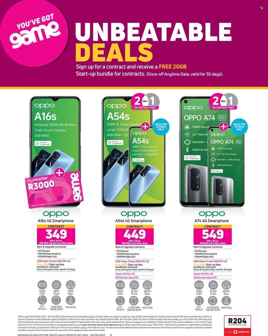 Game specials - 07/12/2022 - 06/02/2023. Page 9