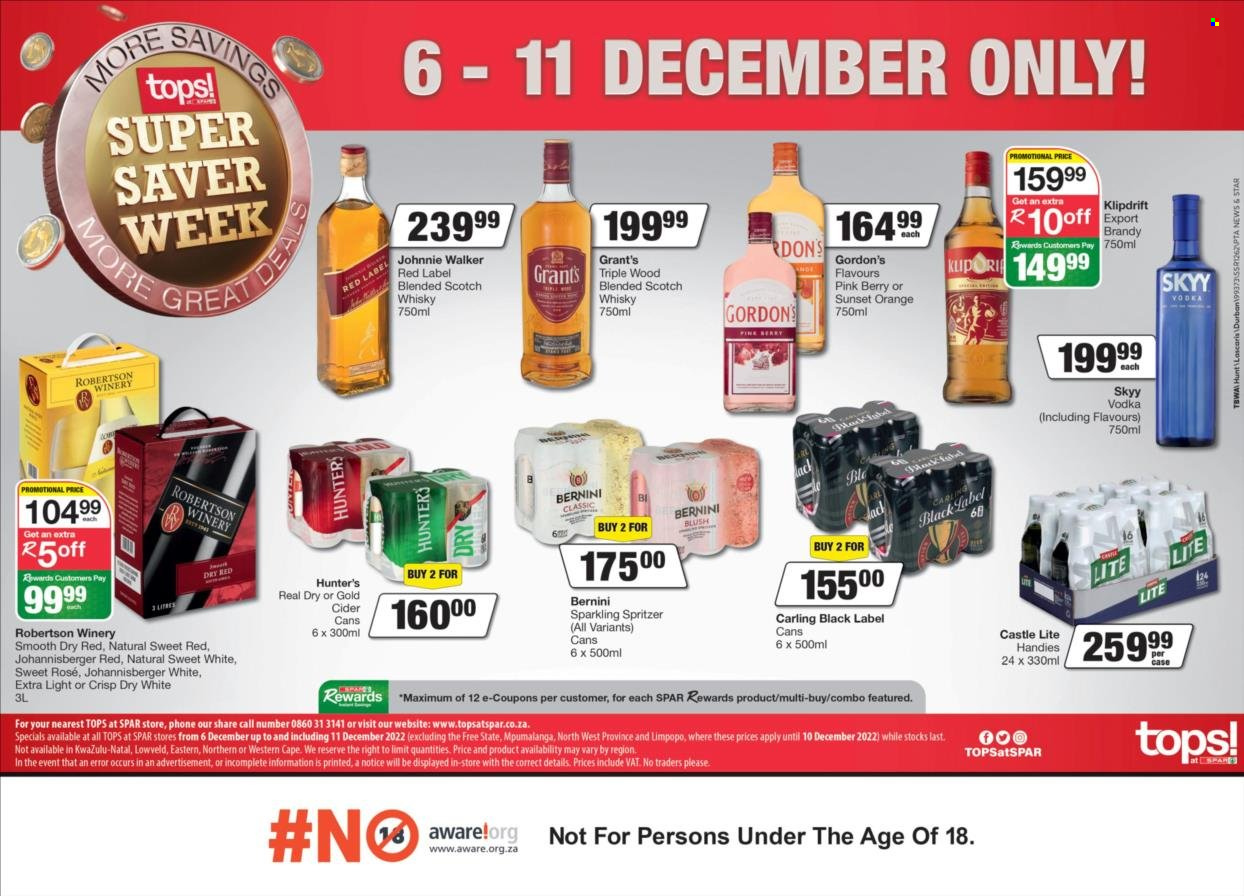 TOPS at SPAR specials - 06/12/2022 - 11/12/2022. Page 1