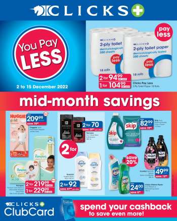 Clicks catalogue  - 02/12/2022 - 15/12/2022.