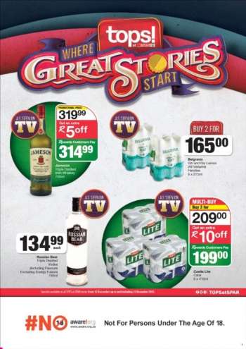TOPS at SPAR catalogue  - 13/12/2022 - 25/12/2022.