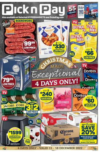 Pick n Pay catalogue  - 15/12/2022 - 18/12/2022.
