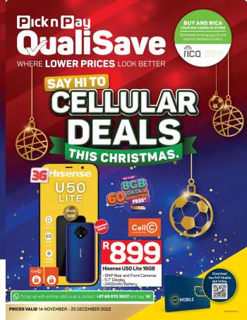 Pick n Pay QualiSave catalogue  - 14/11/2022 - 25/12/2022.