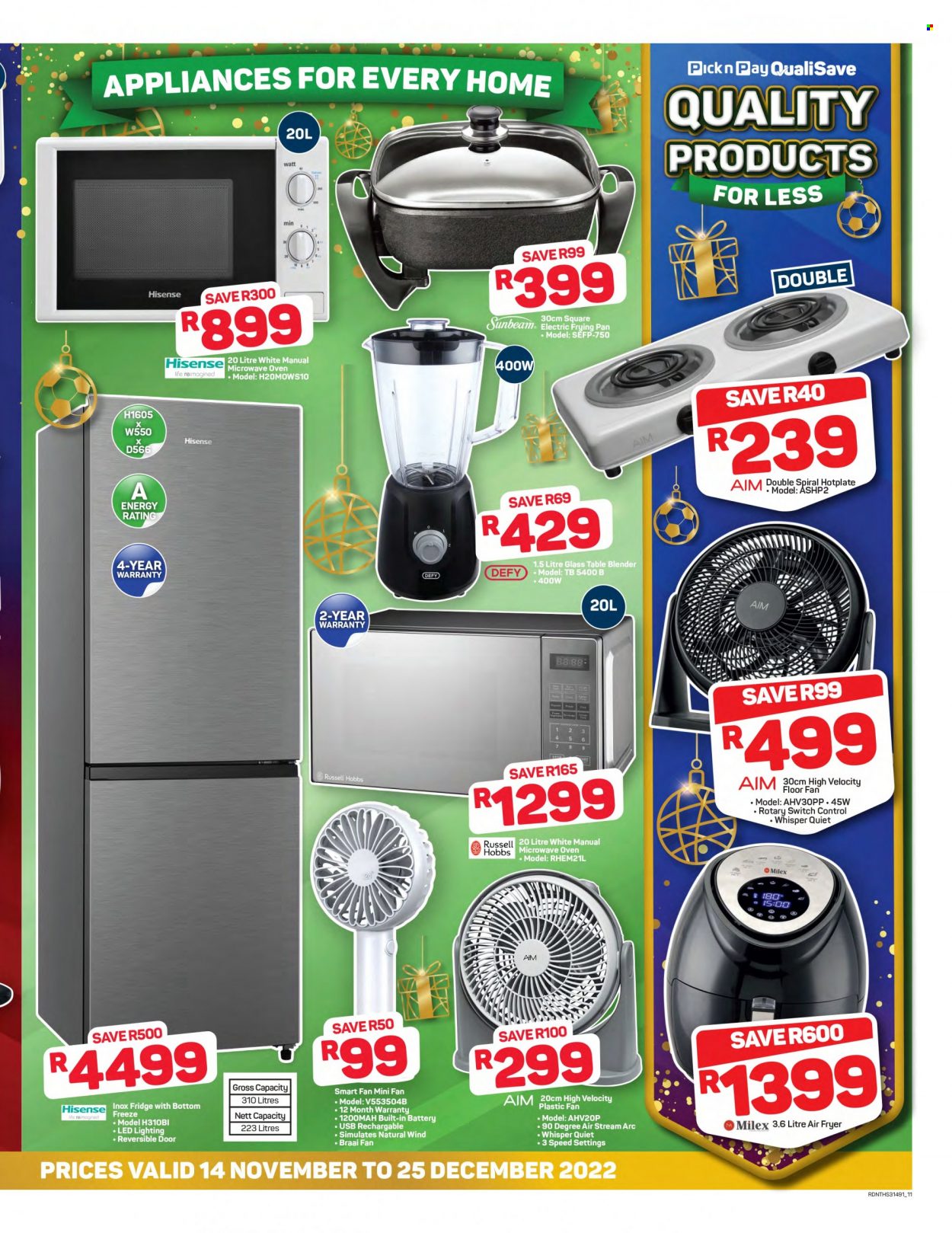 Pick n Pay QualiSave specials - 14/11/2022 - 25/12/2022. Page 11