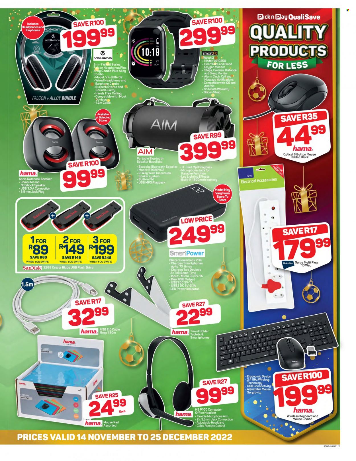 Pick n Pay QualiSave specials - 14/11/2022 - 25/12/2022. Page 13
