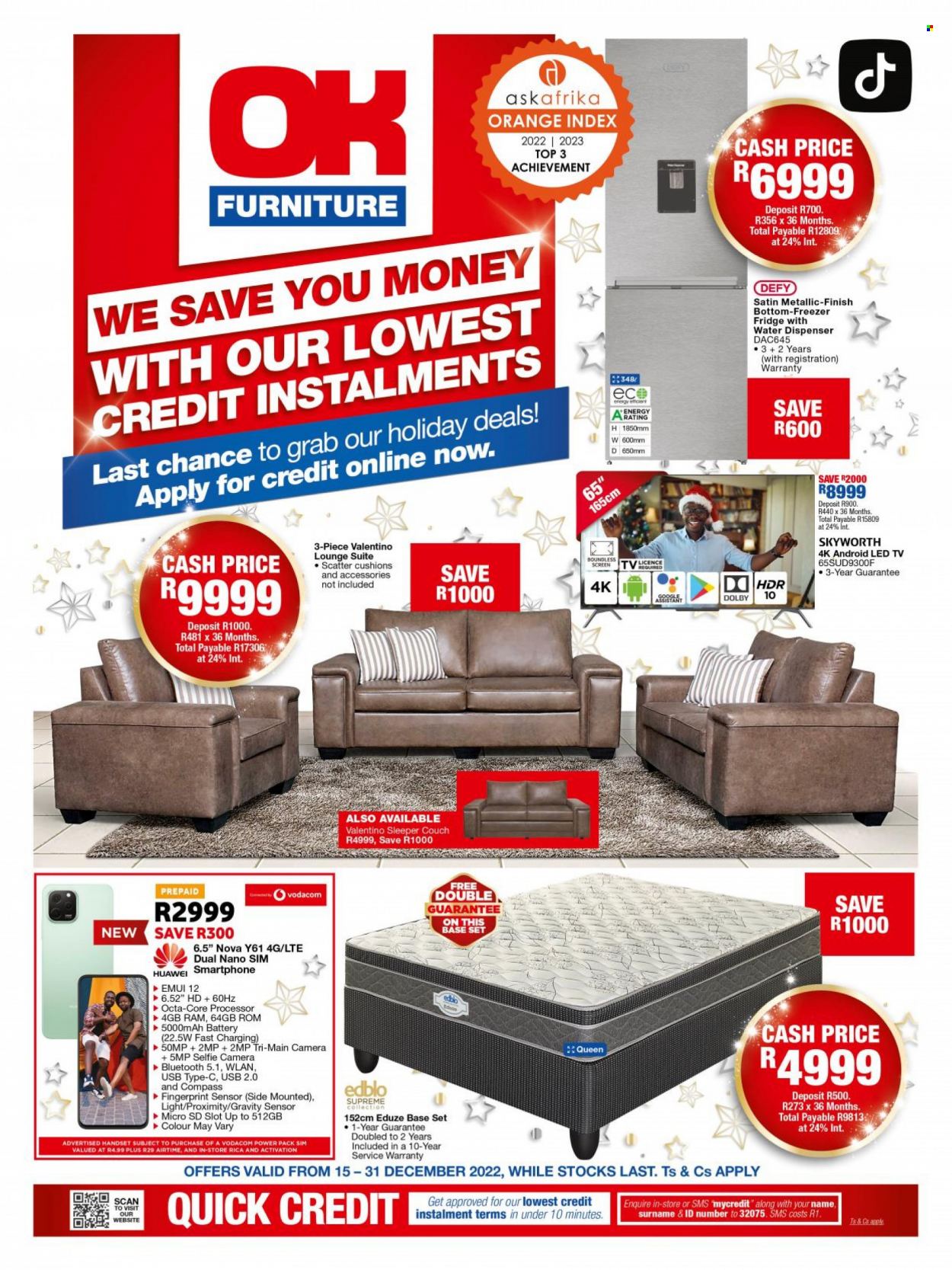 OK Furniture specials - 15/12/2022 - 31/12/2022. Page 1