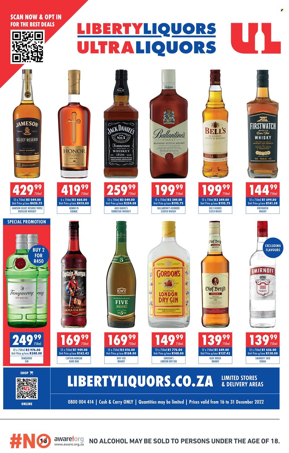 Liberty Liquors specials - 16/12/2022 - 31/12/2022. Page 1
