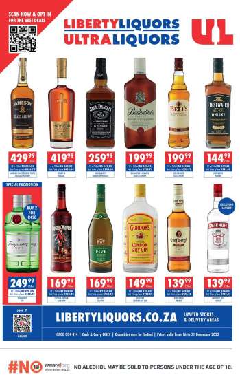 Liberty Liquors catalogue  - 16/12/2022 - 31/12/2022.