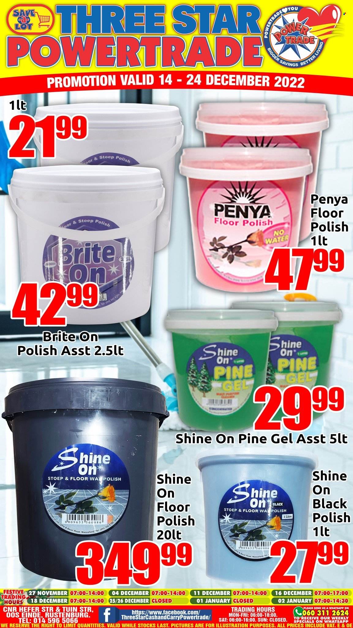Three Star Cash and Carry specials - 14/12/2022 - 24/12/2022. Page 1