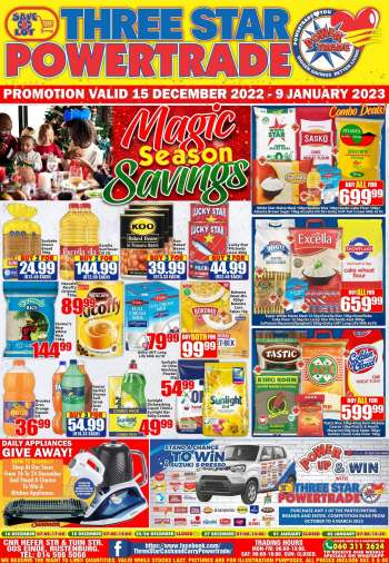 Three Star Cash and Carry catalogue  - 15/12/2022 - 09/01/2023.