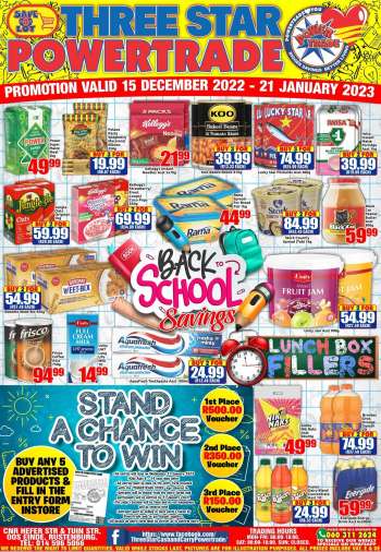 Three Star Cash and Carry catalogue  - 15/12/2022 - 21/01/2023.