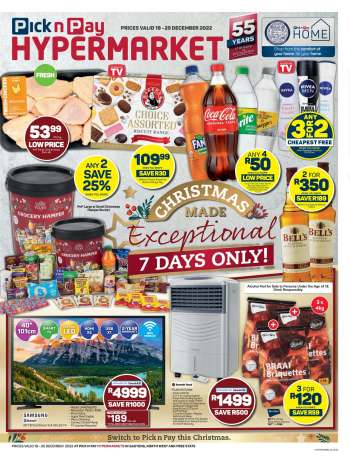 Pick n Pay Hypermarket catalogue  - 19/12/2022 - 25/12/2022.