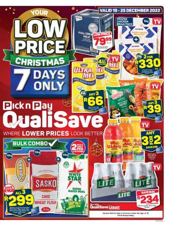 Pick n Pay QualiSave catalogue  - 19/12/2022 - 25/12/2022.