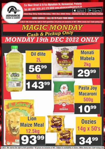 Advance Cash & Carry catalogue  - 19/12/2022 - 19/12/2022.