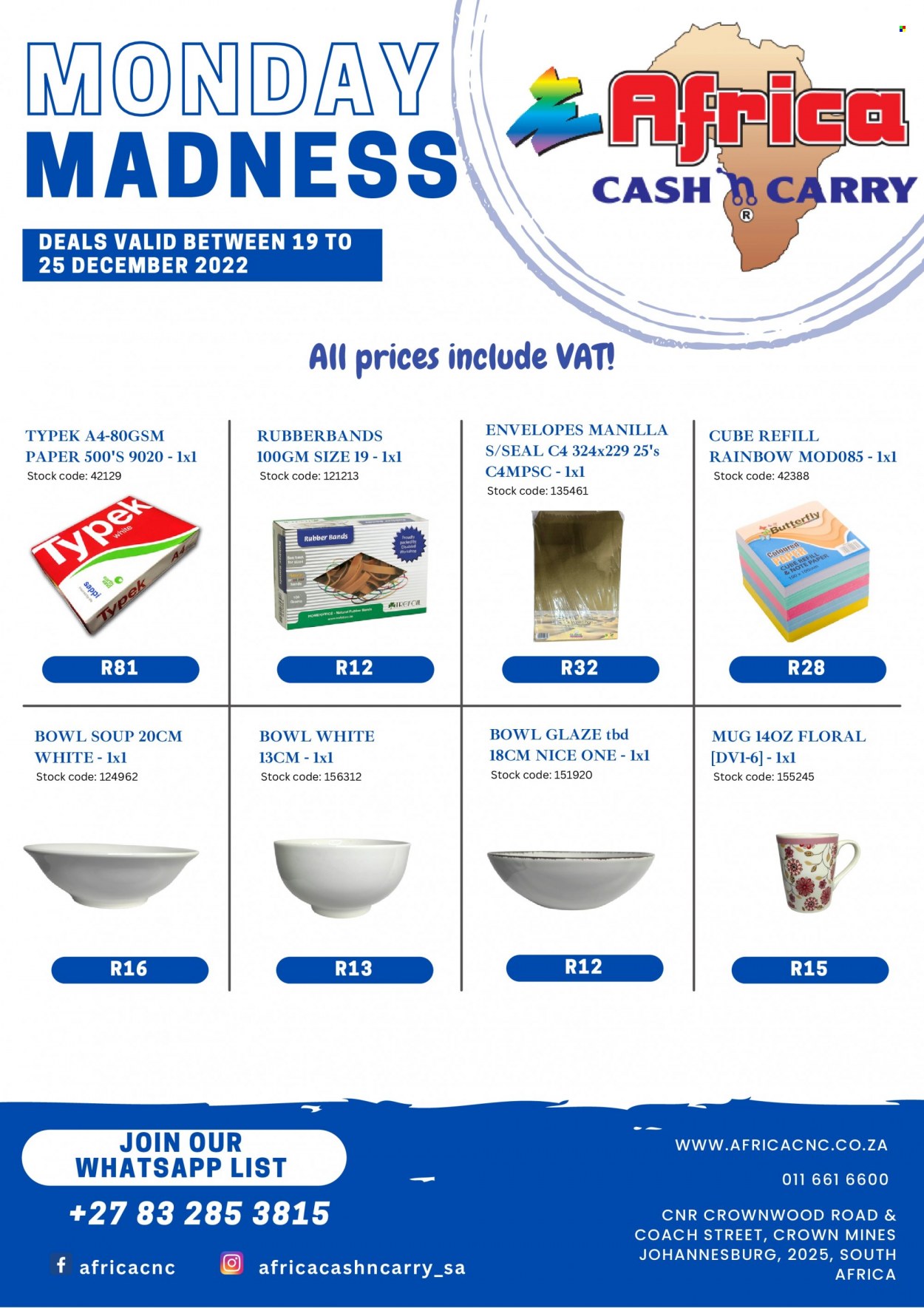 Africa Cash & Carry specials - 19/12/2022 - 25/12/2022. Page 1