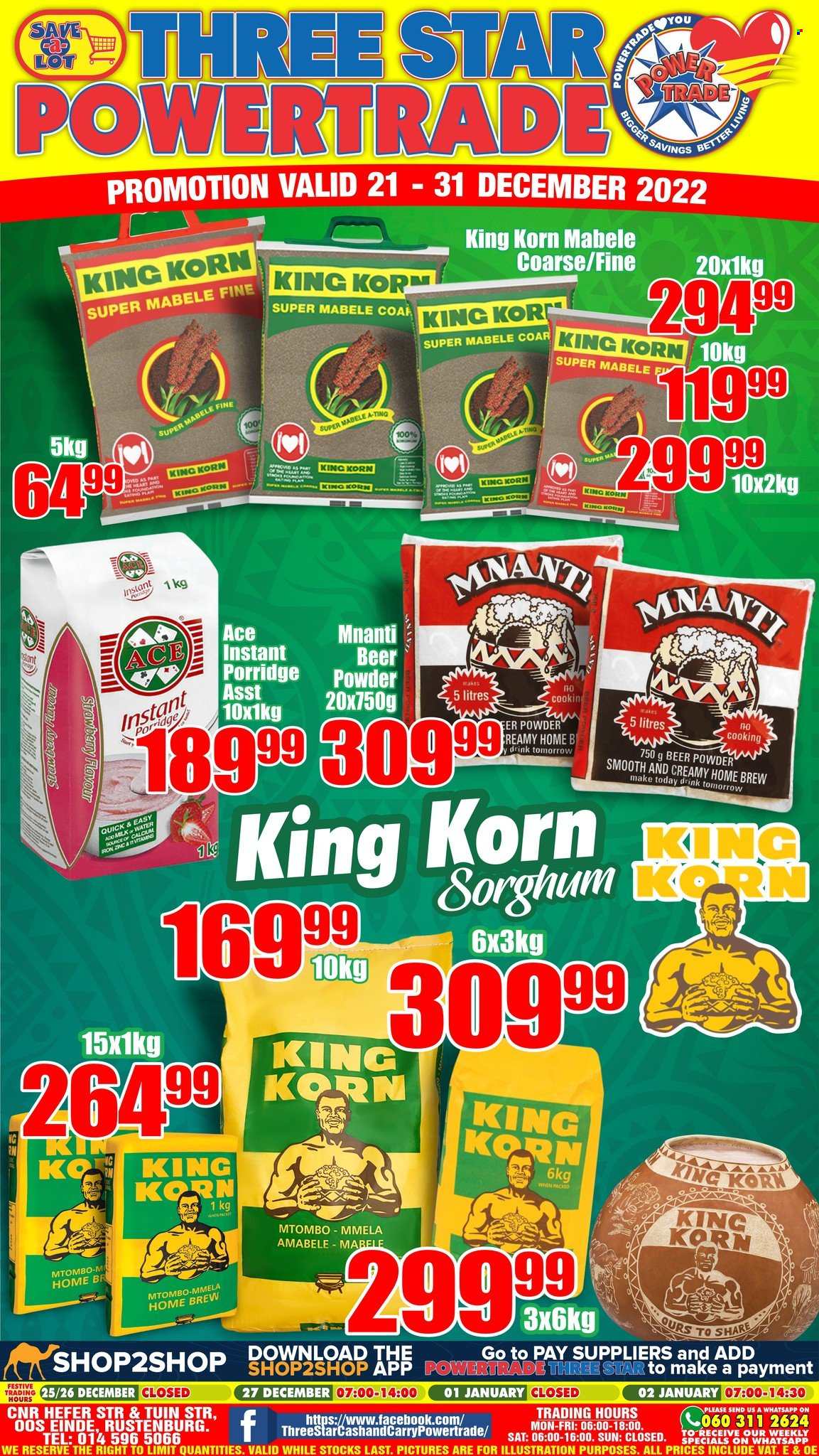 Three Star Cash and Carry specials - 21/12/2022 - 31/12/2022. Page 1