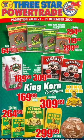 Three Star Cash and Carry catalogue  - 21/12/2022 - 31/12/2022.