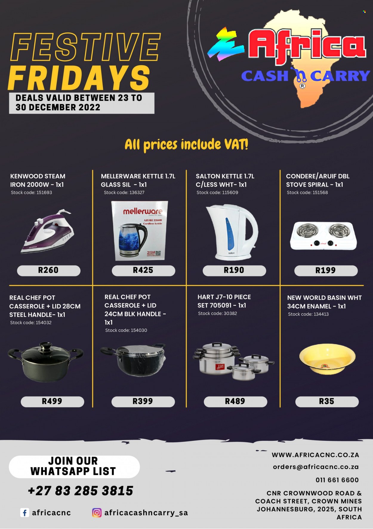 Africa Cash & Carry specials - 23/12/2022 - 30/12/2022. Page 1