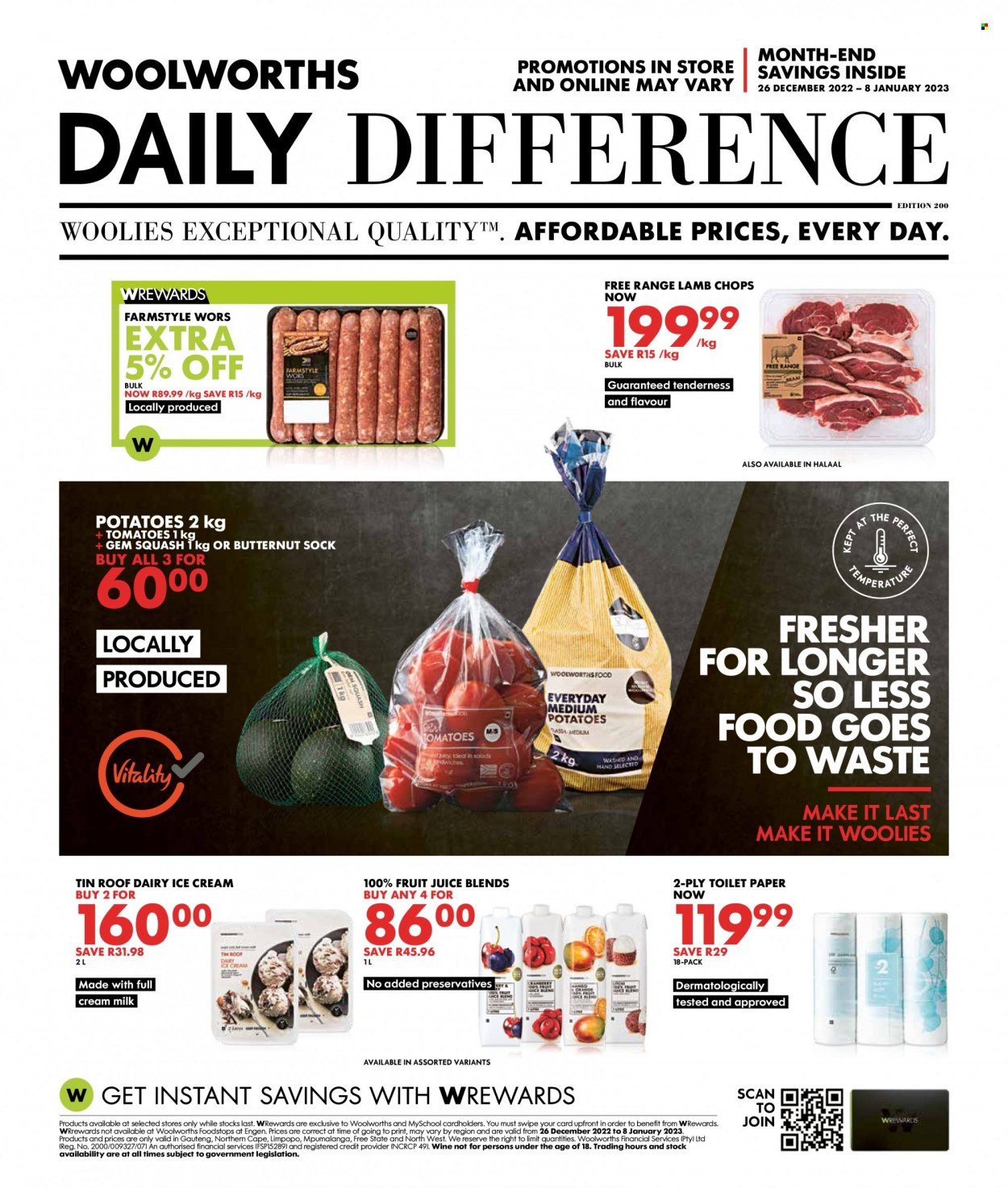Woolworths specials - 26/12/2022 - 08/01/2023. Page 1