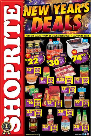 Shoprite catalogue  - 26/12/2022 - 01/01/2023.