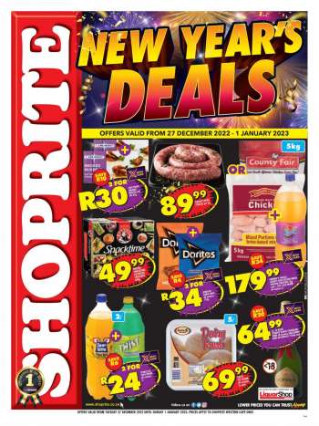 Shoprite catalogue  - 27/12/2022 - 01/01/2023.