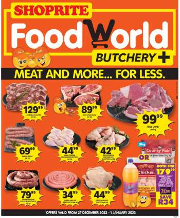 Shoprite catalogue  - 27/12/2022 - 01/01/2023.