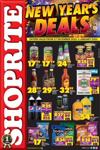 Shoprite catalogue  - 27/12/2022 - 02/01/2023.