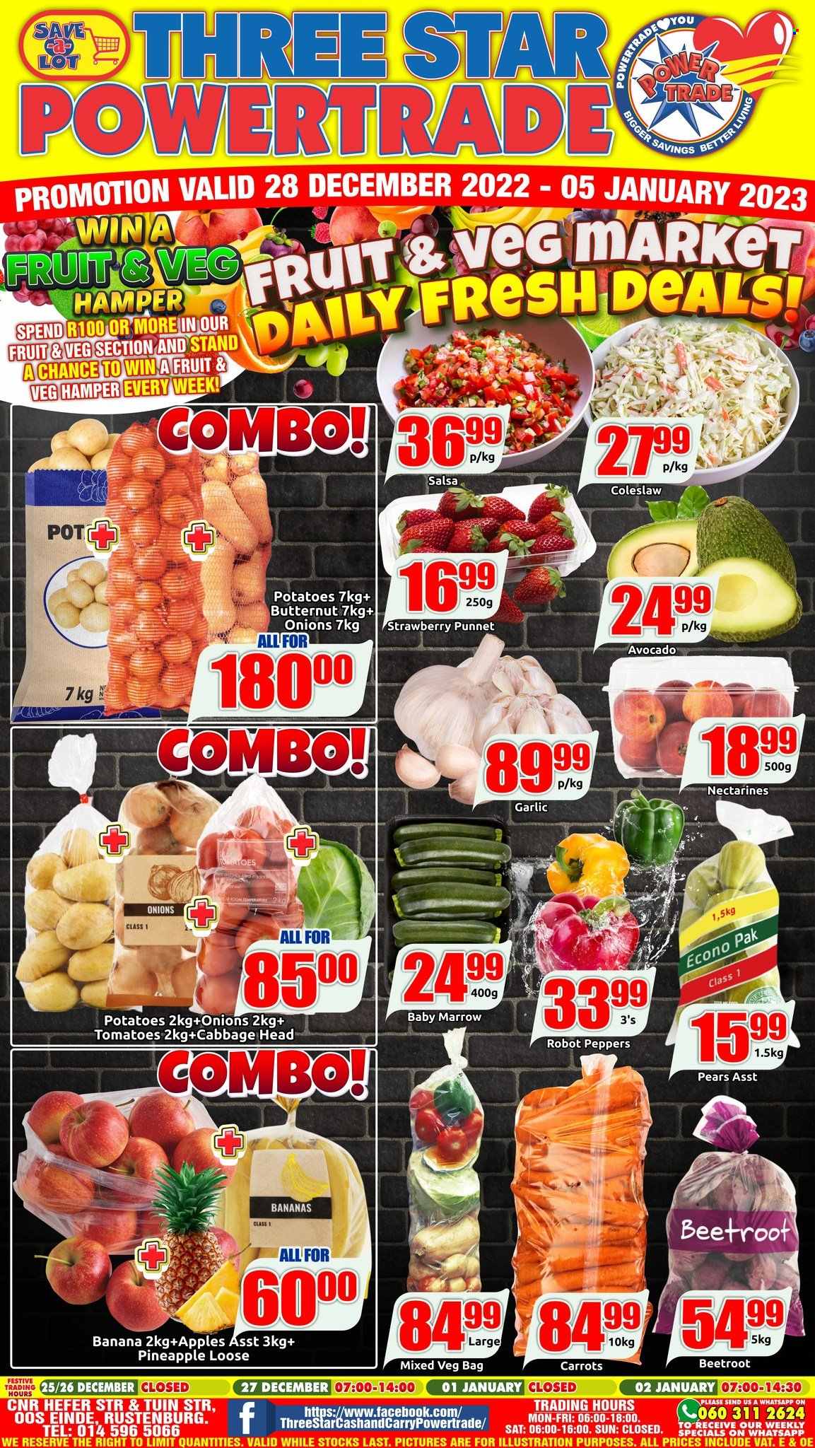 Three Star Cash and Carry specials - 28/12/2022 - 05/01/2023. Page 1